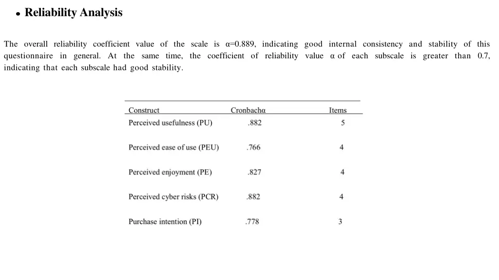 reliability analysis