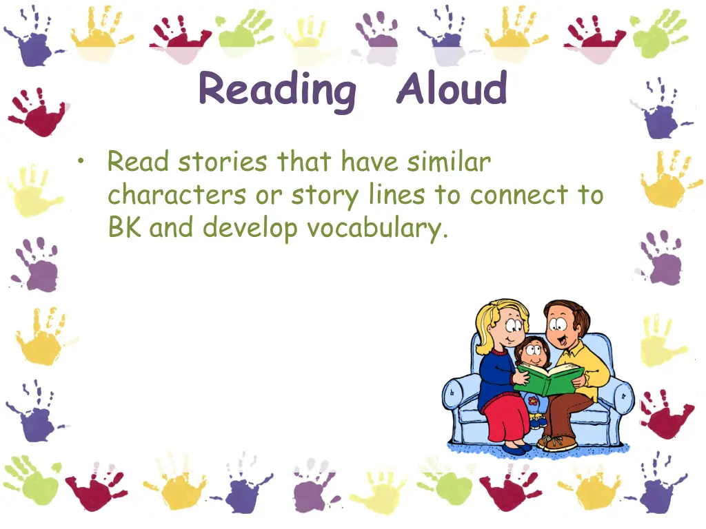 reading aloud