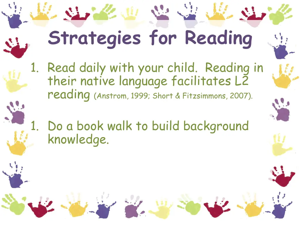 strategies for reading