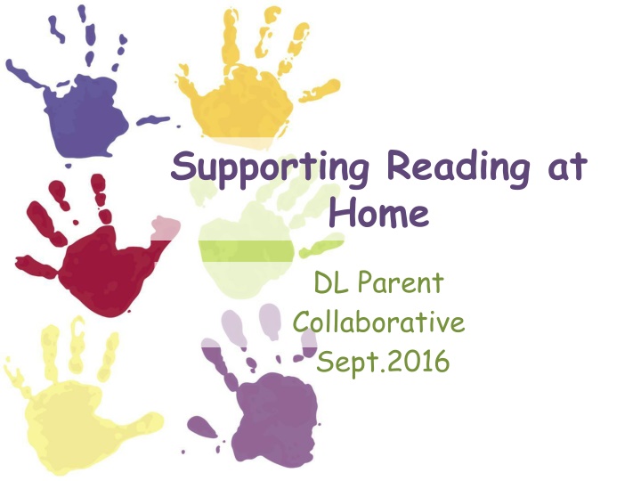 supporting reading at home