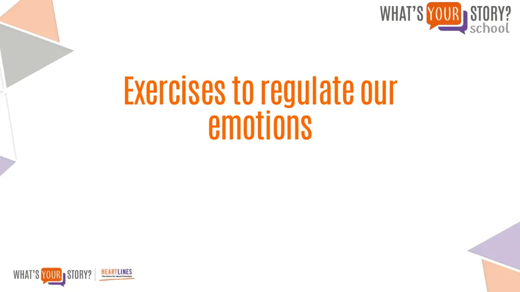 exercises to regulate our emotions