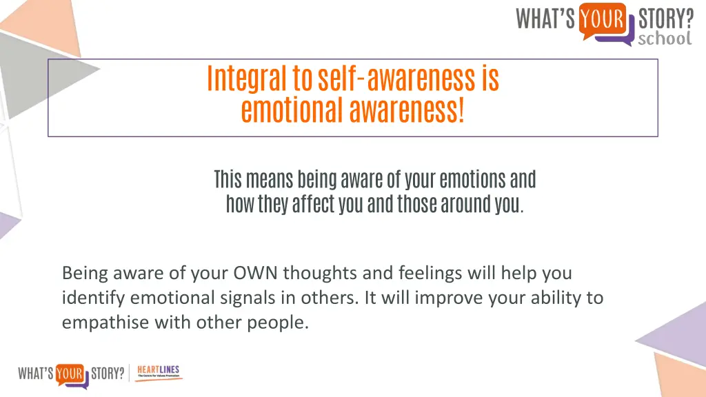 integral to self awareness is emotional awareness