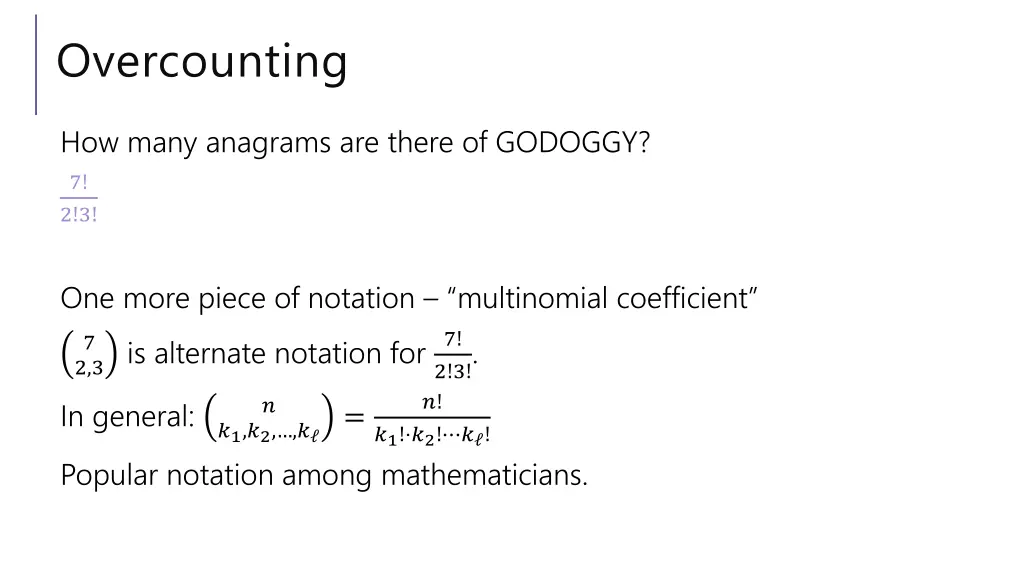 overcounting 3