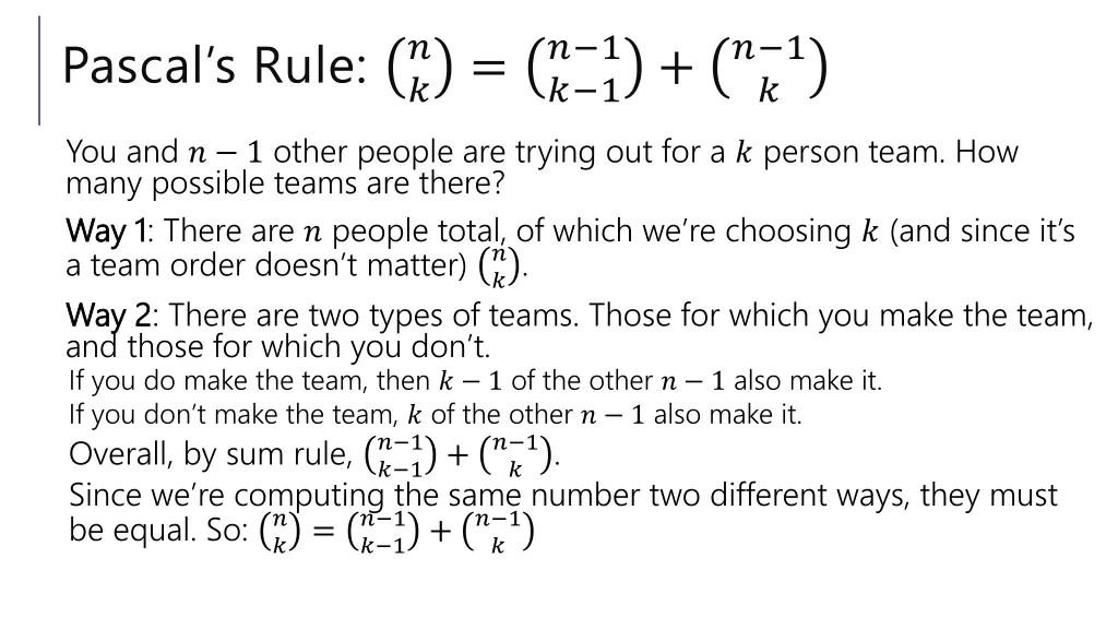 pascal s rule 1