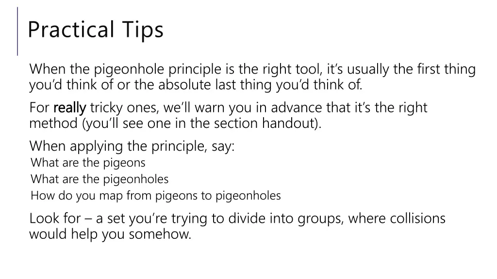 practical tips 1