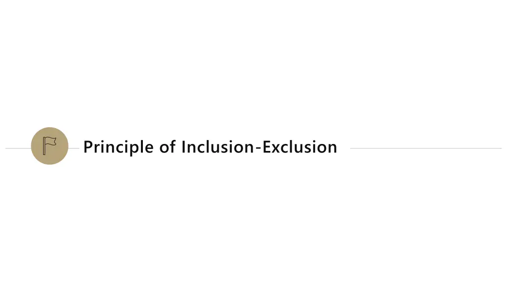 principle of inclusion exclusion