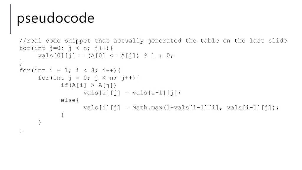 pseudocode 1