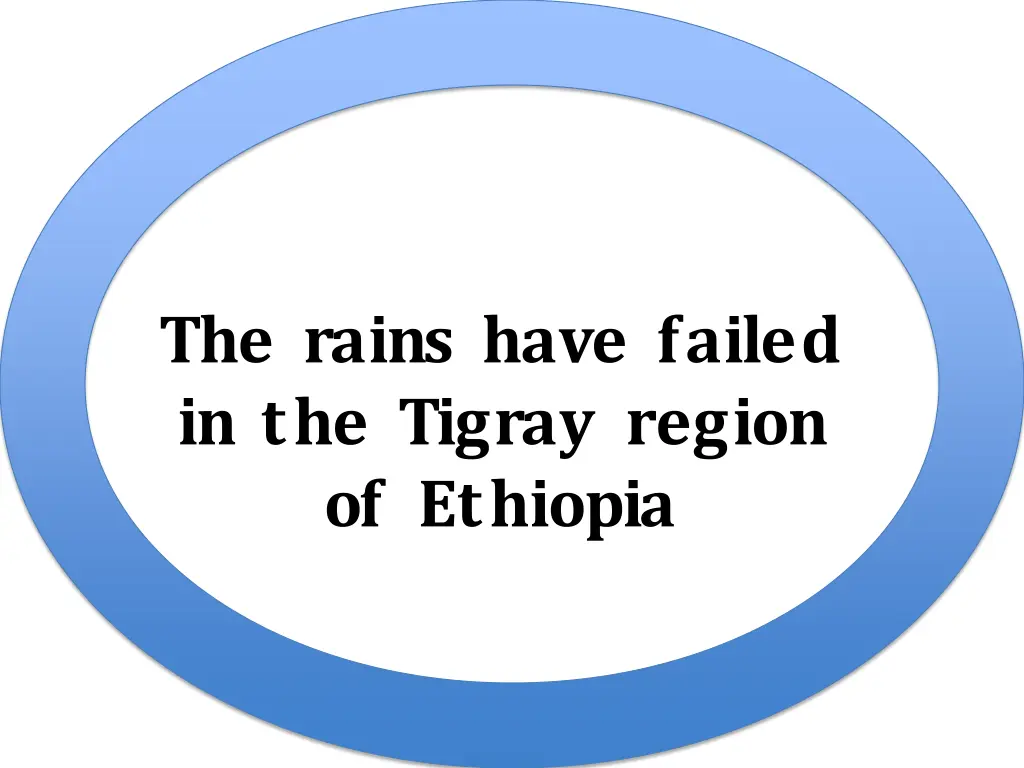 the rains have failed in the tigray region