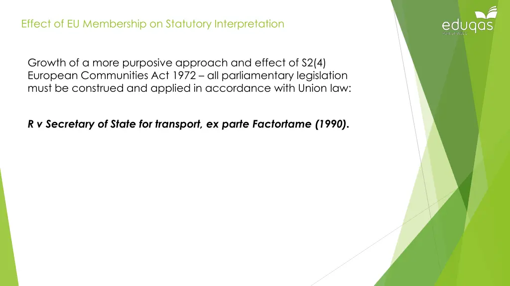 effect of eu membership on statutory