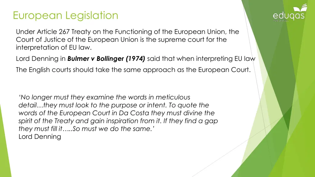 european legislation