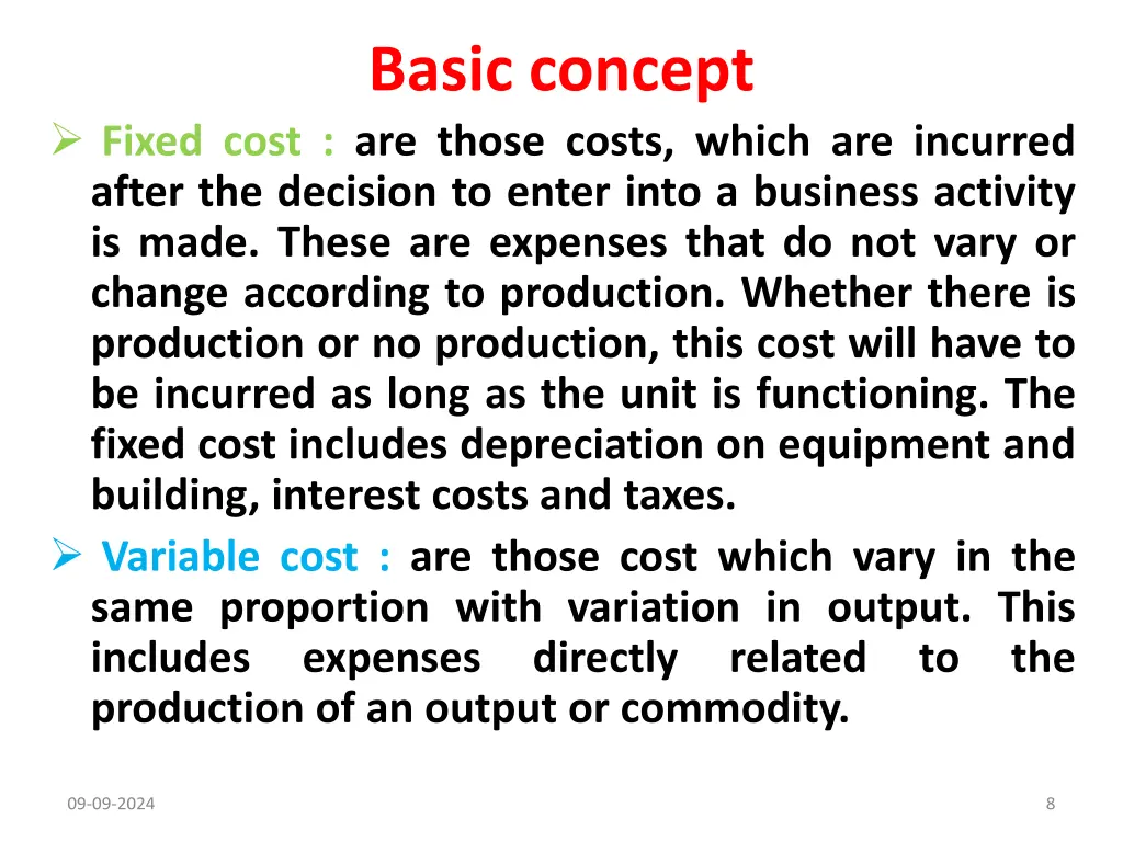 basic concept