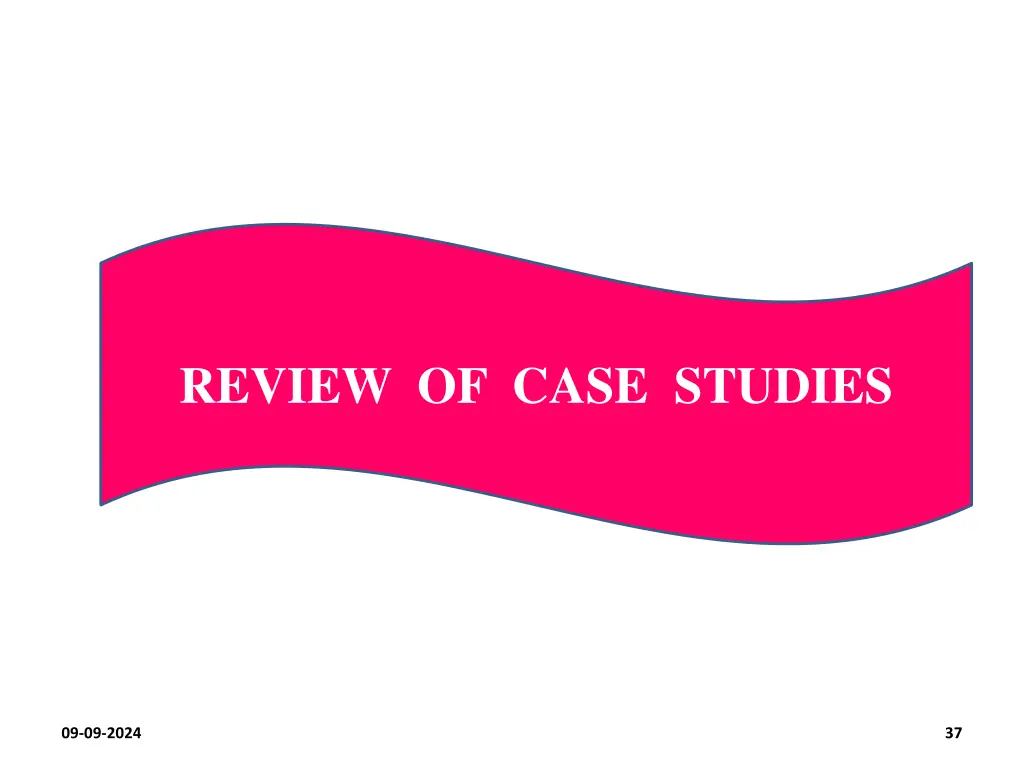 review of case studies