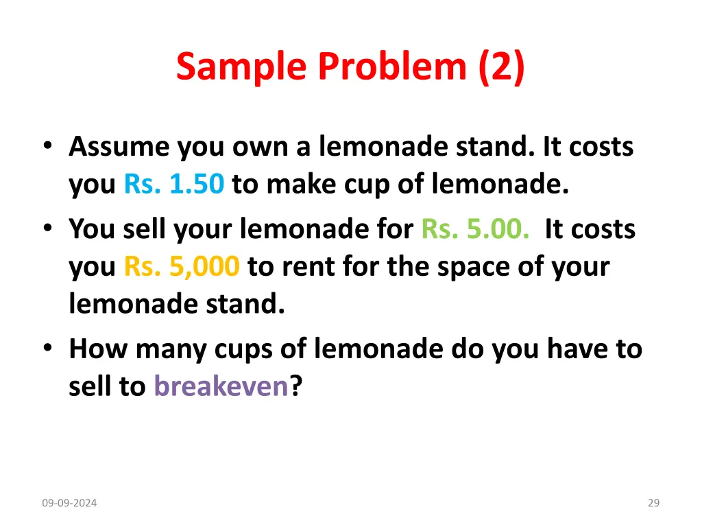 sample problem 2