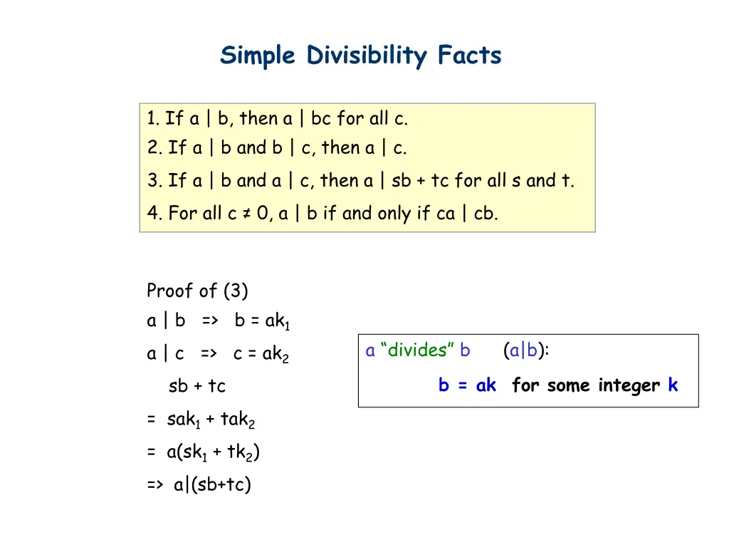 simple divisibility facts 2