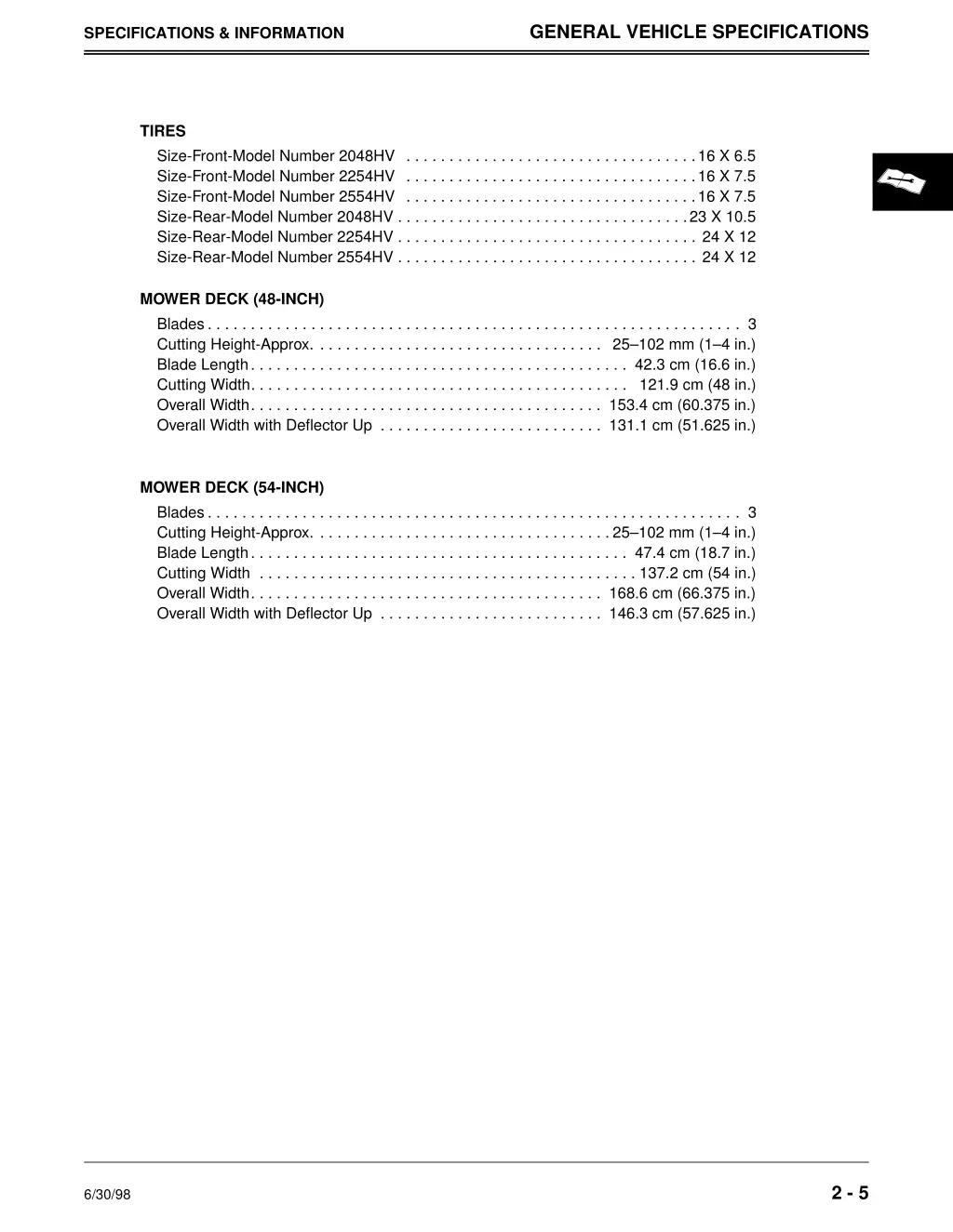 general vehicle specifications 2