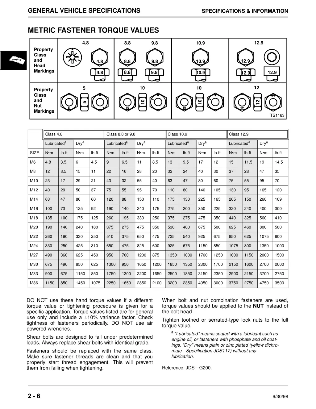 general vehicle specifications 3