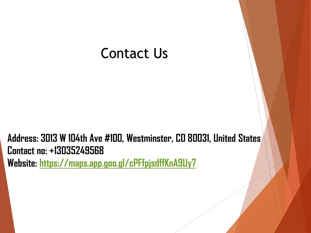 contact us