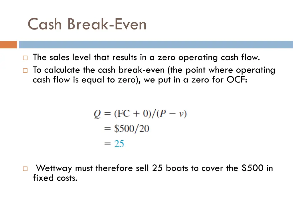 cash break even 1