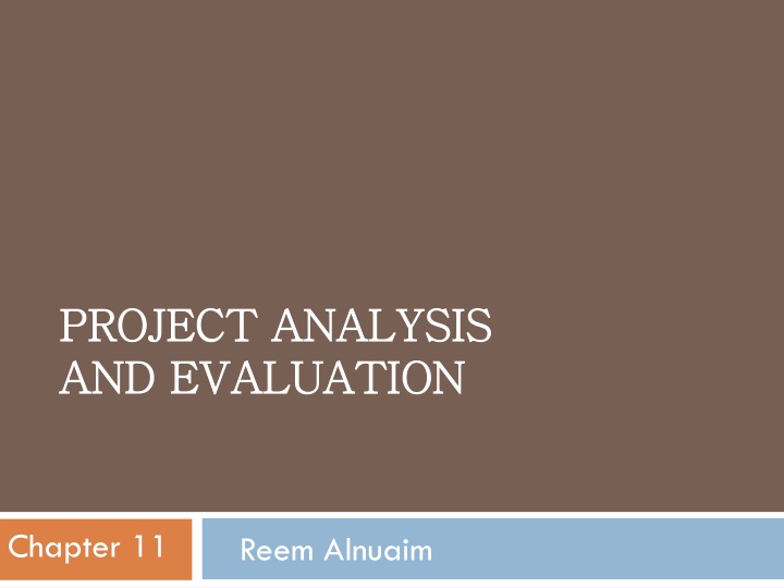 project analysis project analysis and evaluation