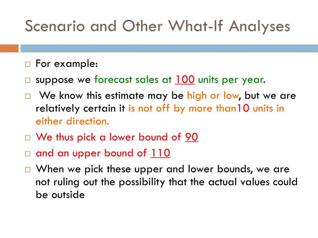 scenario and other what if analyses 2