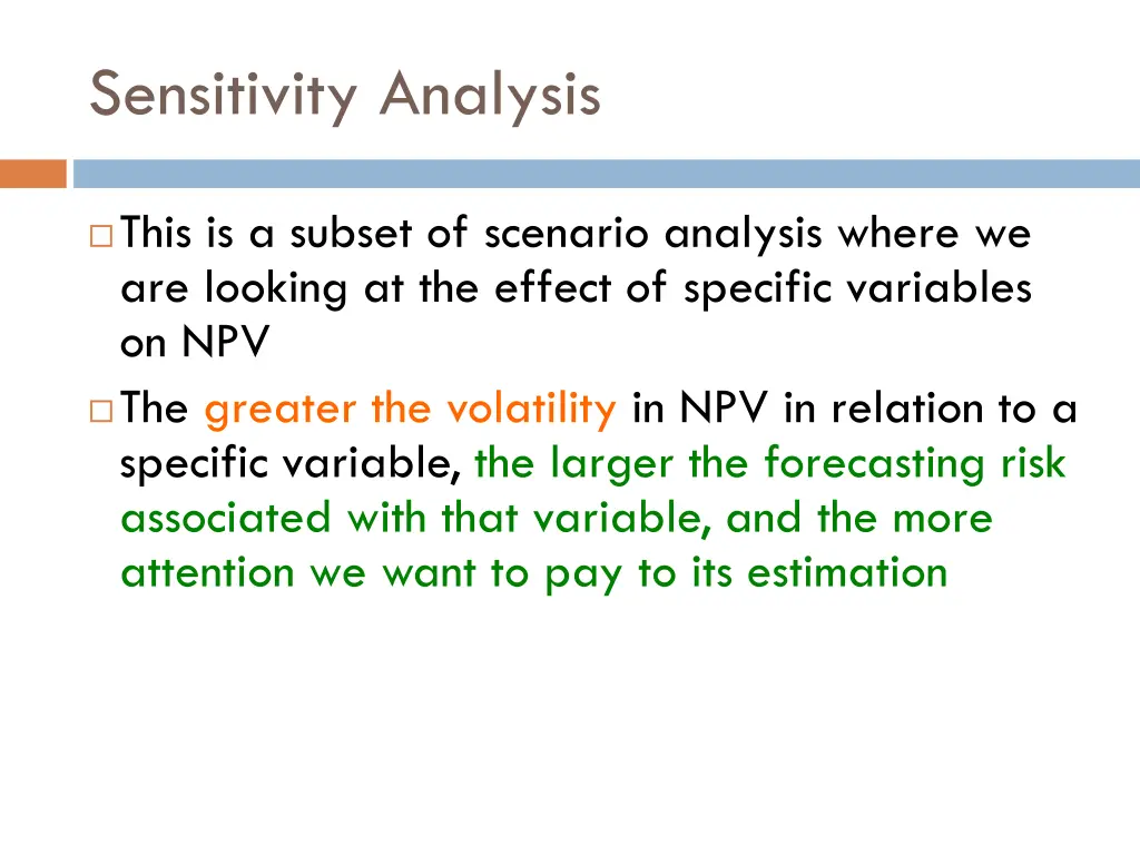 sensitivity analysis 1