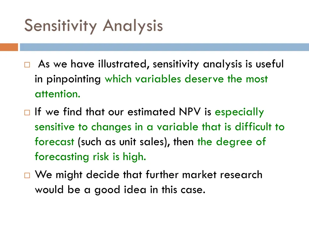 sensitivity analysis 2