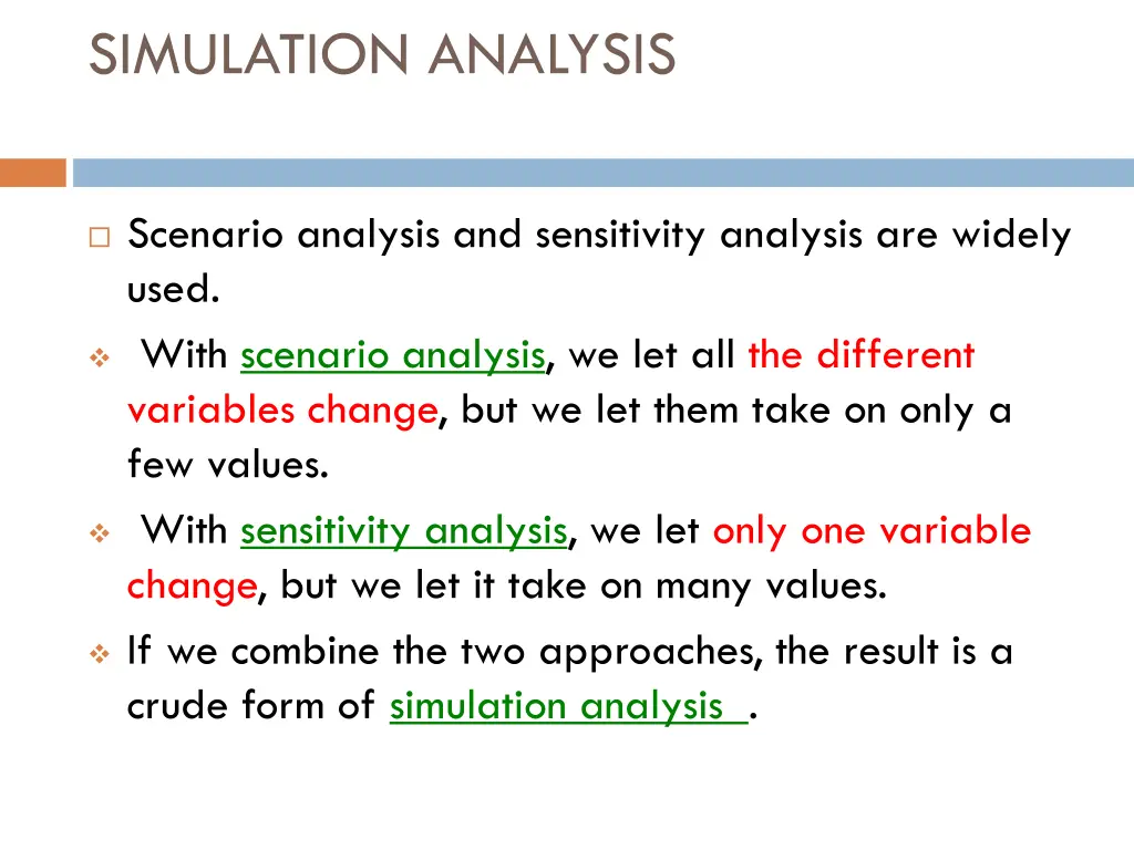 simulation analysis