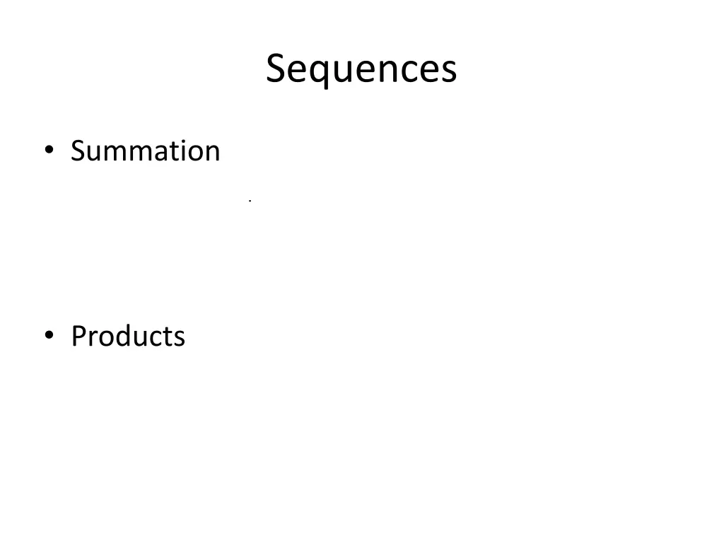 sequences