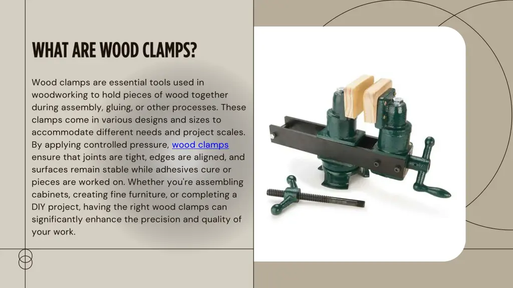 wood clamps are essential tools used