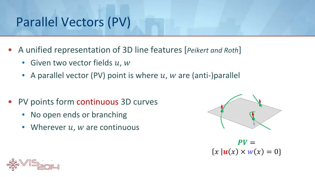 parallel vectors pv 1