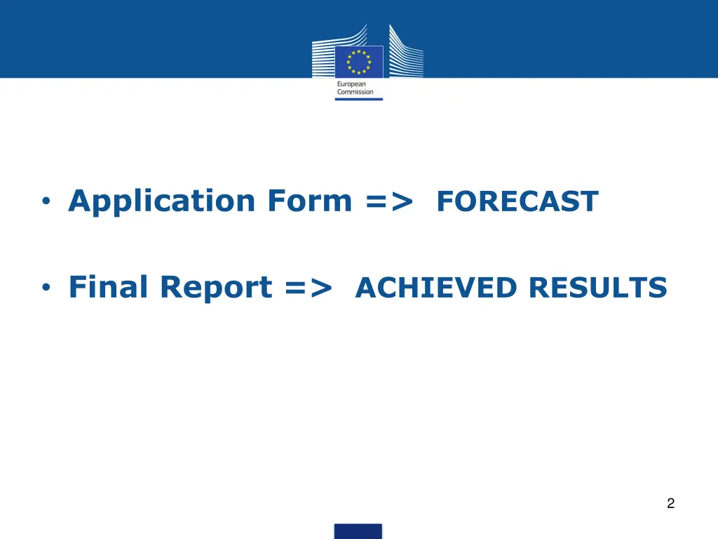 application form forecast