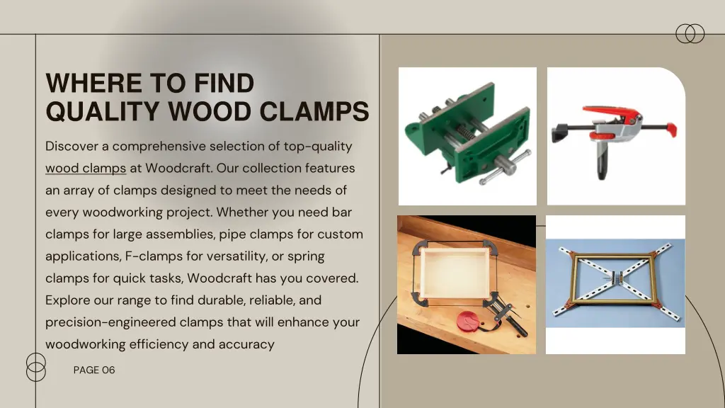 where to find quality wood clamps