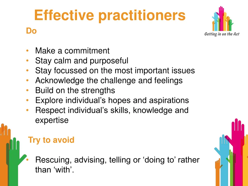 effective practitioners do