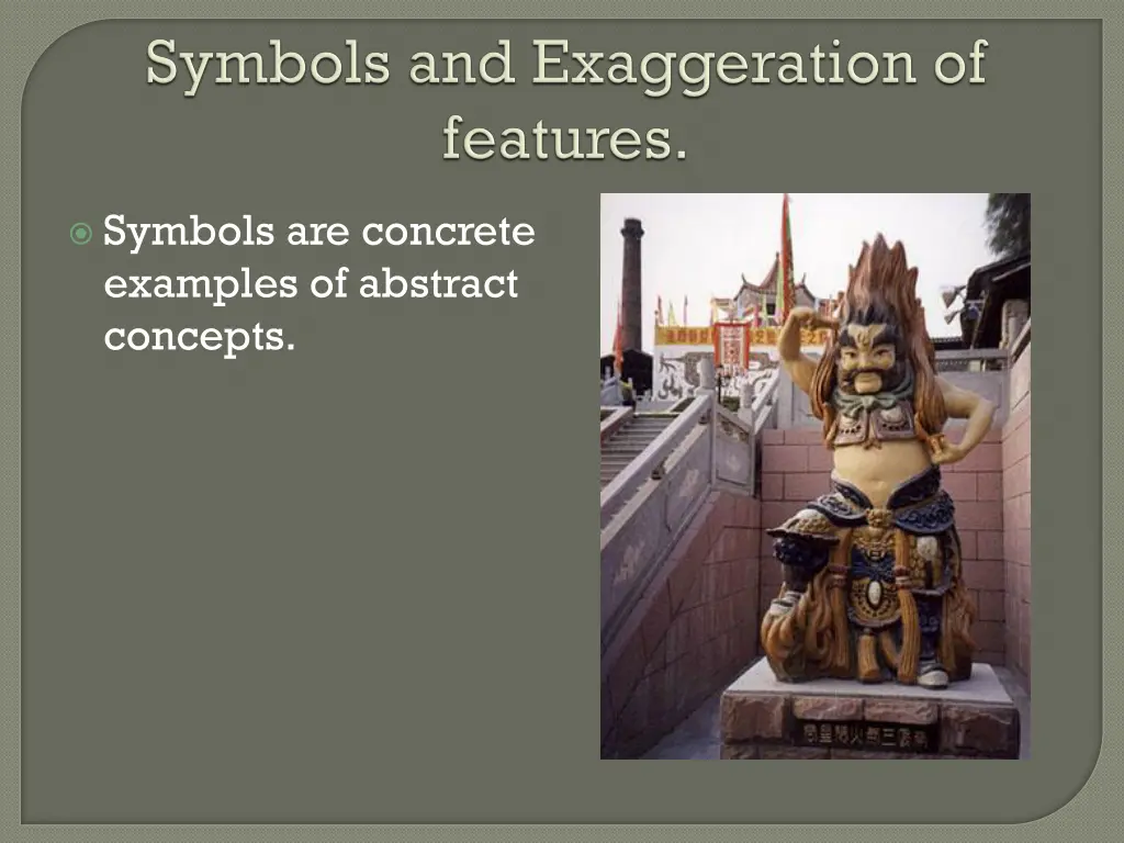 symbols are concrete examples of abstract concepts