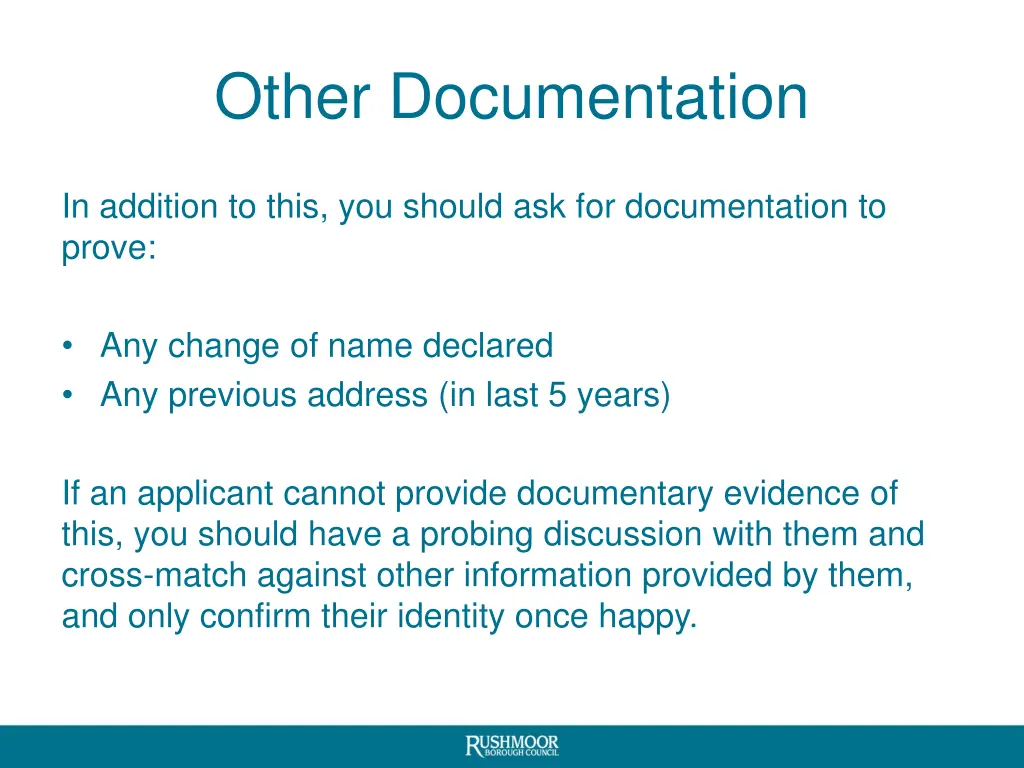 other documentation