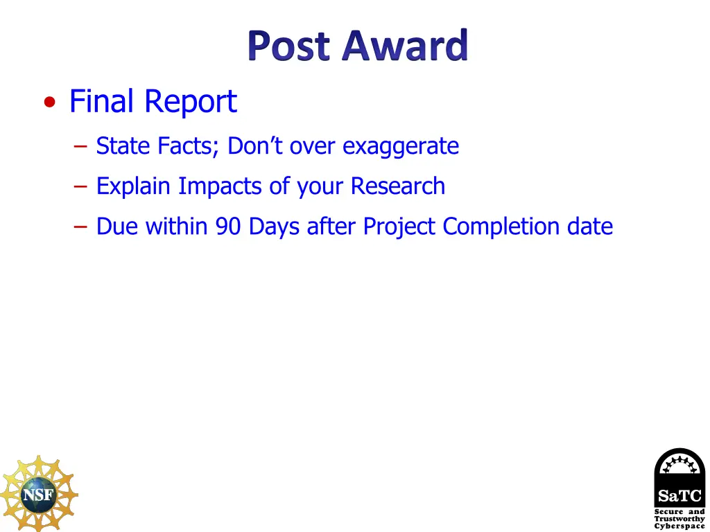 post award 3