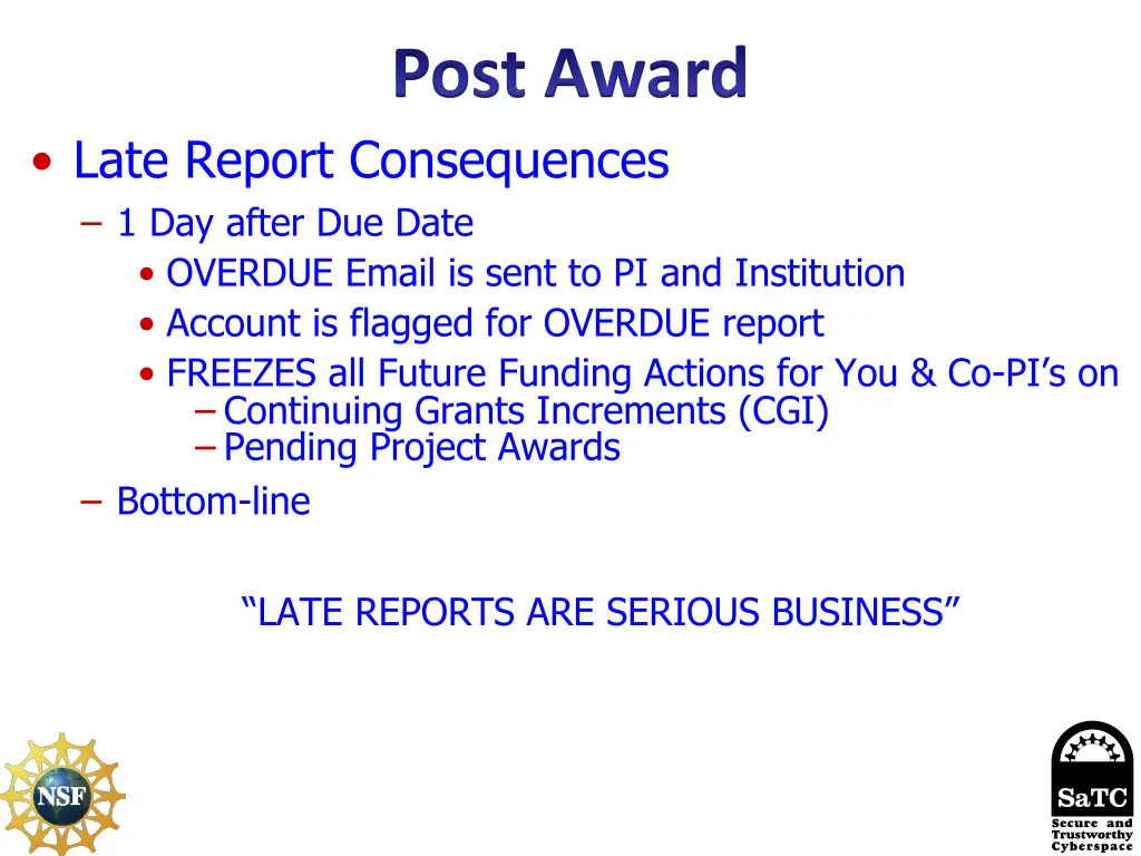 post award 6