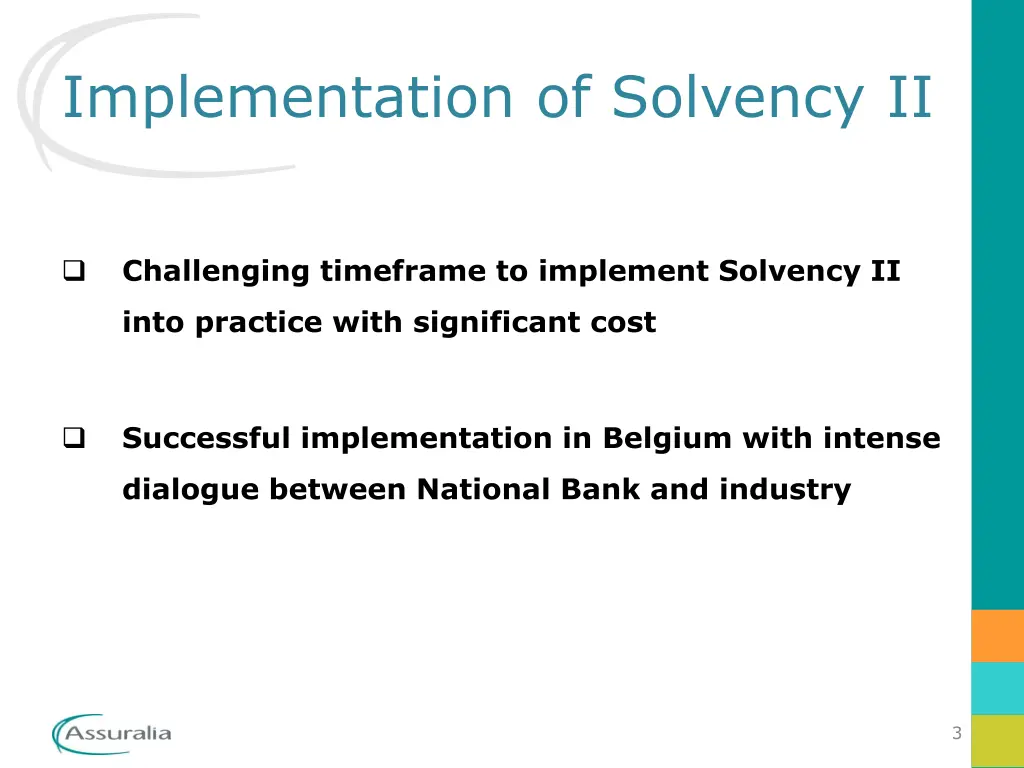 implementation of solvency ii 1