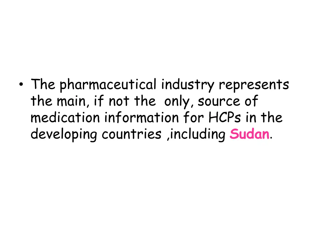 the pharmaceutical industry represents the main