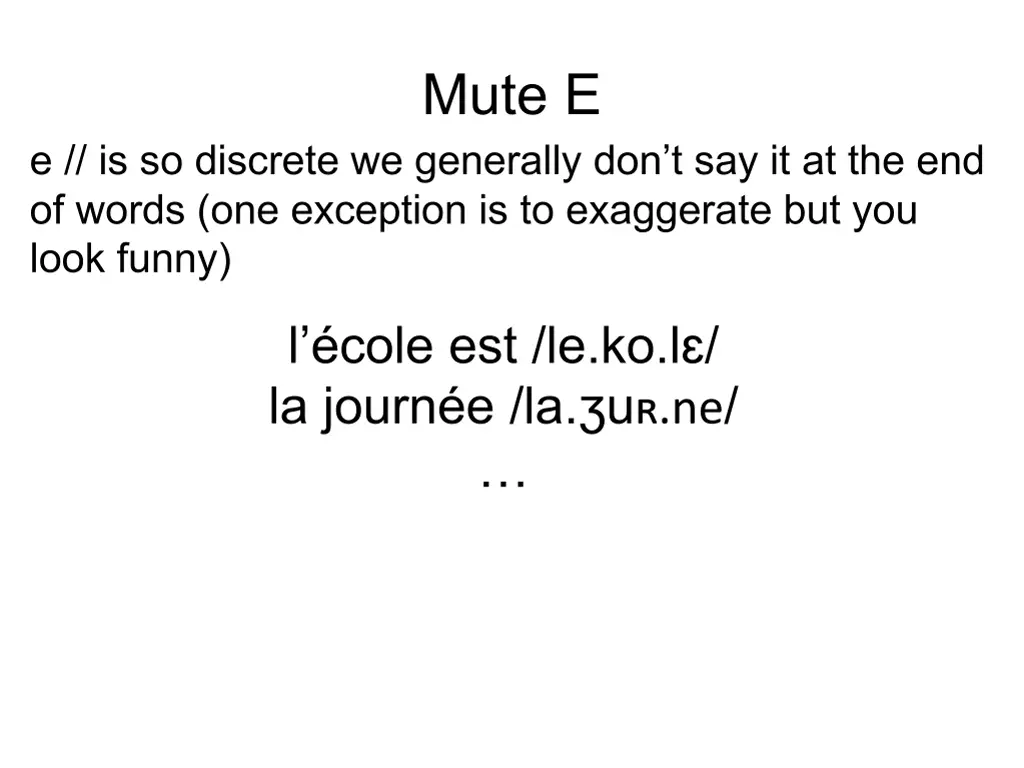 mute e