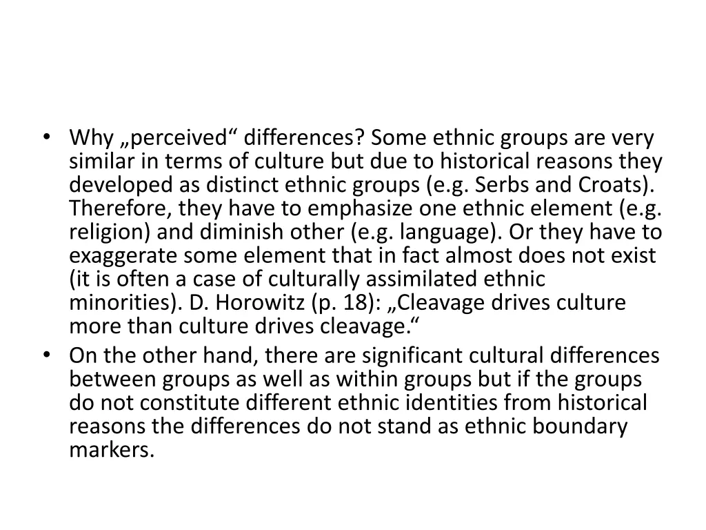 why perceived differences some ethnic groups