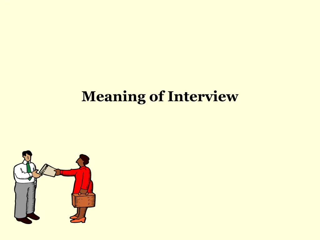 meaning of interview