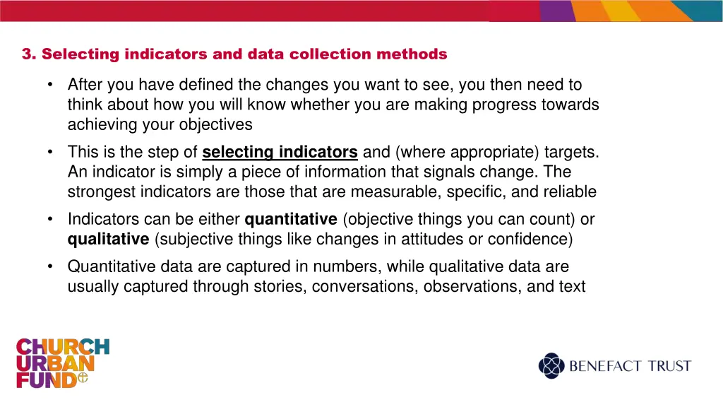 3 selecting indicators and data collection methods 1