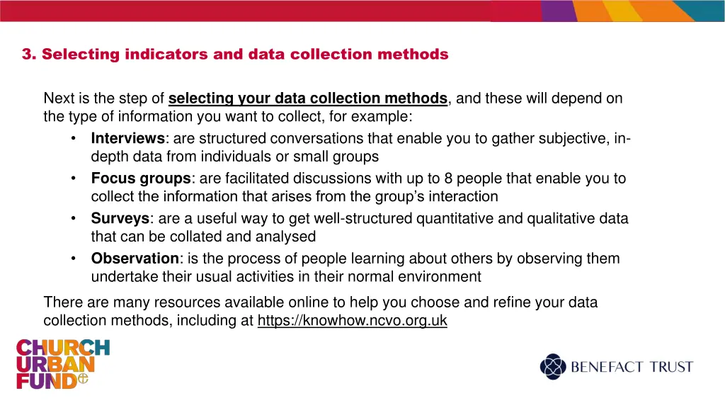 3 selecting indicators and data collection methods 3