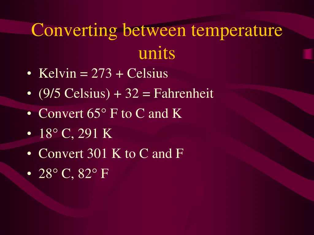 converting between temperature units kelvin