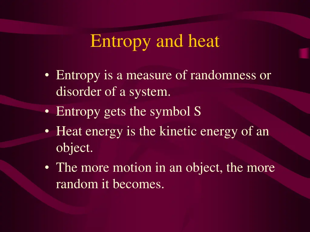 entropy and heat