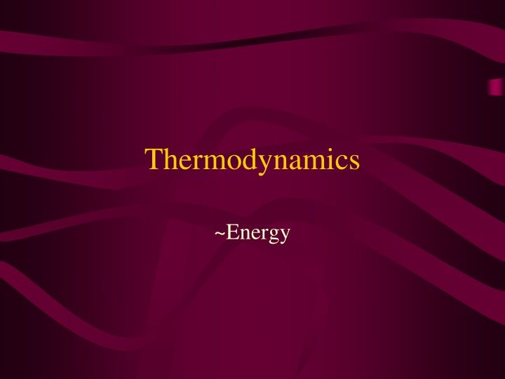 thermodynamics