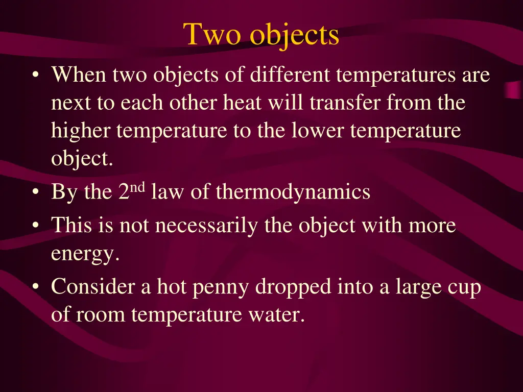 two objects