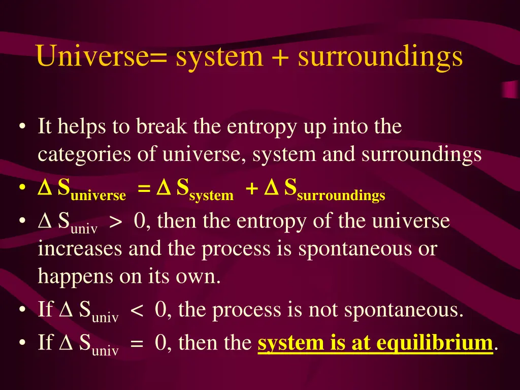 universe system surroundings