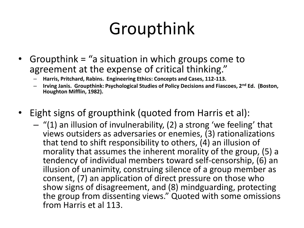 groupthink